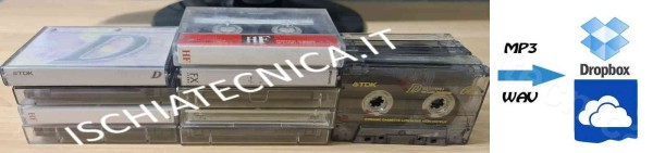 lavoro conversione audio cassette mp3 DropBox