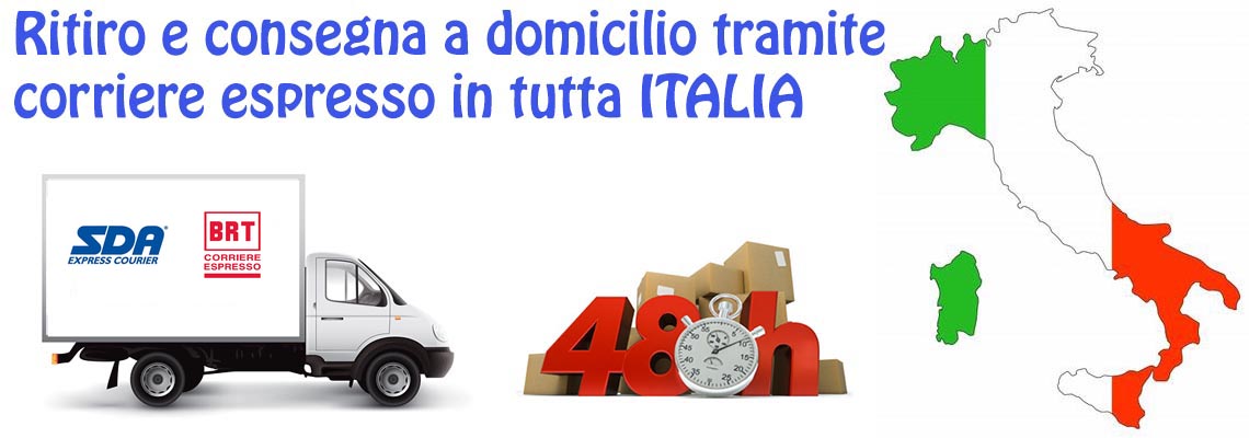 Ritiro e consegna in tutta Italia