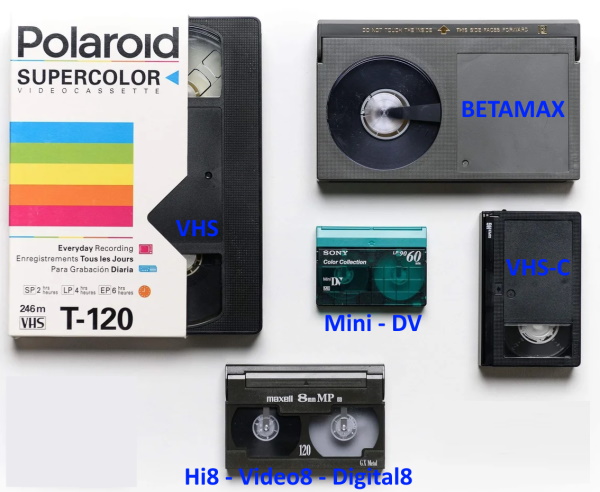 Tipologie videocassette